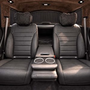 Замена задних сидений Mercedes GLS на диван от S-Class
